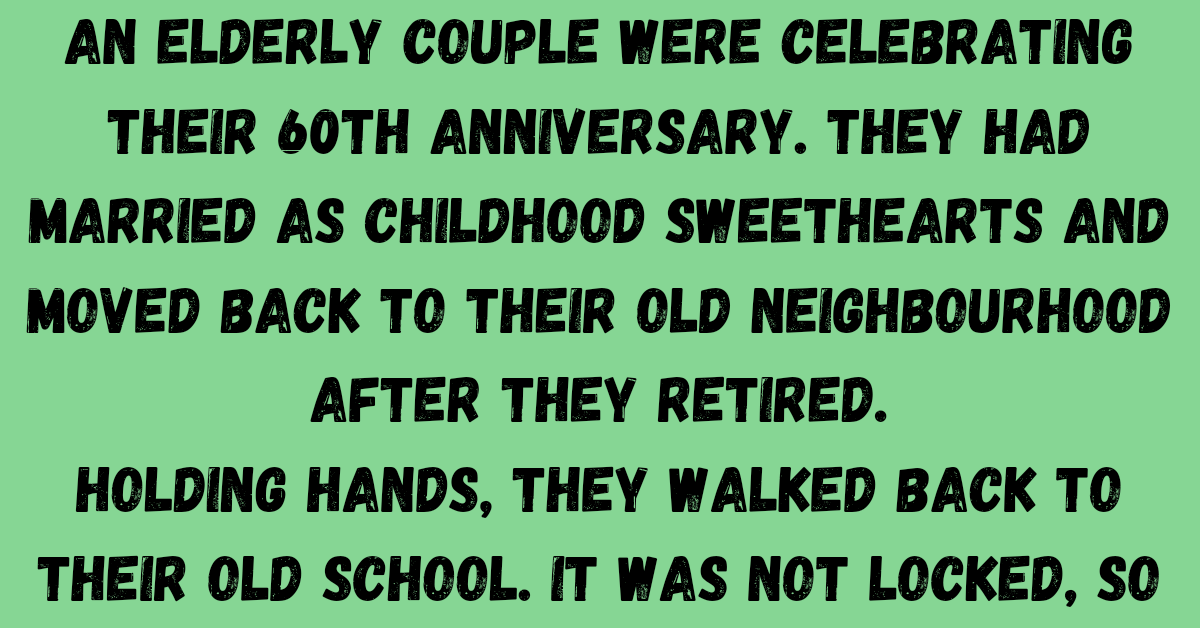 Daily Joke: An elderly couple celebrated their 60th wedding anniversary