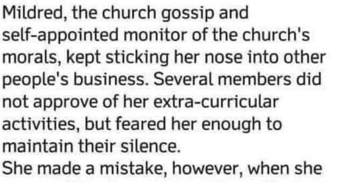 Home How to stop a church gossip…