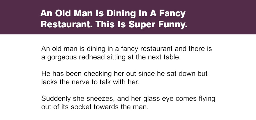 An Old Man Is Dining In A Restaurant.