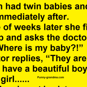 This woman is shocked to find out she had twins, and her brother named them