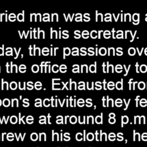 Married man affair with his secretary