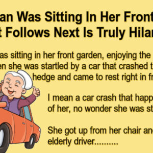 A Woman Was Sitting In Her Front Garden What Follows Next Is Truly Hilarious.