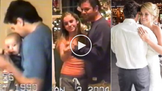 (Video emocionuese, ‘super babai’ vallëzoi me të bijën çdo vit deri në ditën e dasmës…(VIDEO)