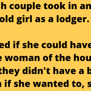 A Scottish couple took in an 18-year-old girl as a lodger.