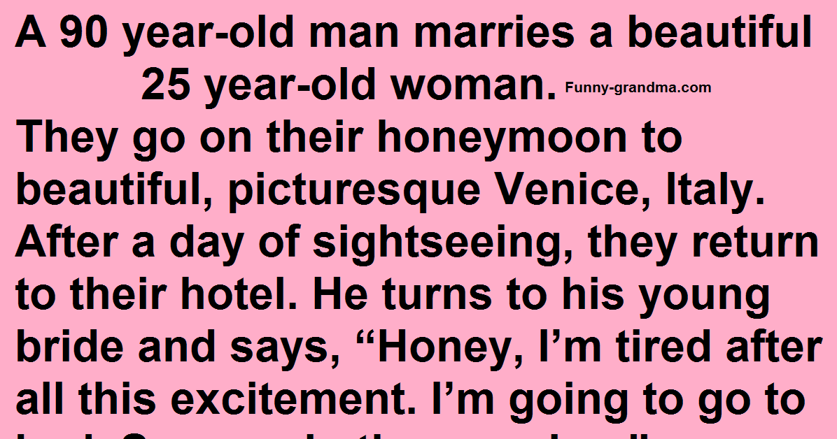 Dirty Joke – A young woman and an old man get married