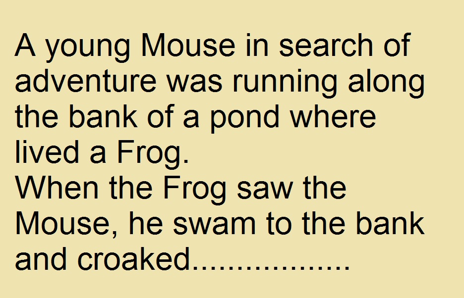 A Frog & A Mouse