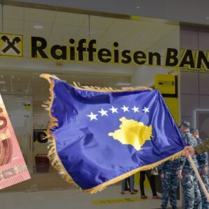 I riu nga Fieri dhuron 10 EURO për Ushtrinë e Kosovës, Raiffaisen Bank i mban 17 mijë lekë KOMISION