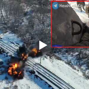 Pamje nga momenti/ Ukrainasit bllokojn ushtrin ruse, duke hedhur në ajër urën hekurudhore (VIDEO)