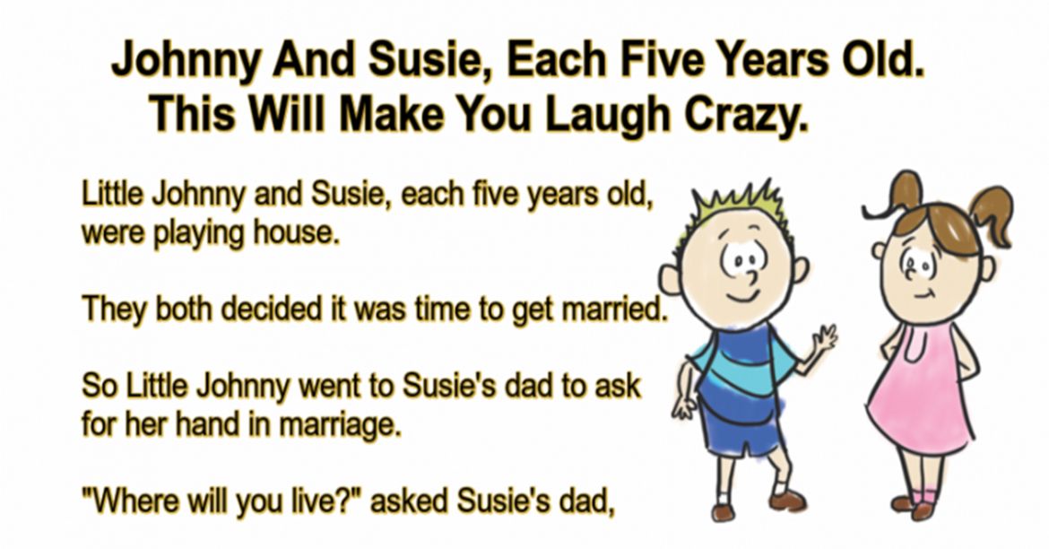 Johnny And Susie, Each Five Years Old.