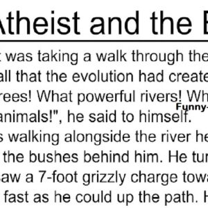 The Atheist and the Bear - Hilarious Story