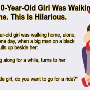A Little 10-Year-Old Girl Was Walking Home.
