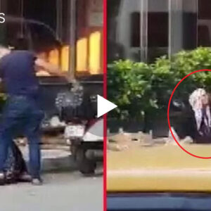 Pamje e rëndë në minutën e fundit: Rrah nënën në mes të rrugës dhe kërcënon me a.rmë(VIDEO)