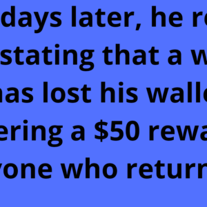 A man finds a wallet with $700 in it