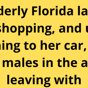 An elderly Florida lady