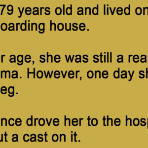 Anna Was 79 Years Old And Lived On The Third Floor.