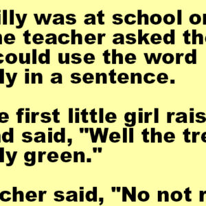 Little Billy was at school one day