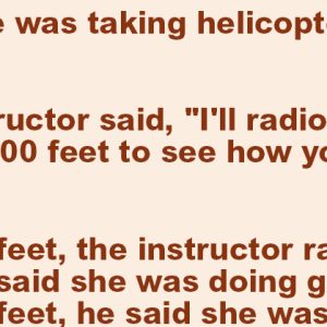 Joke of the day.A blonde in helicopter.