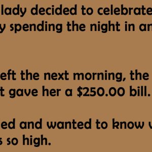An Elderly Lady Decided To Celebrate Her 70th Birthday.