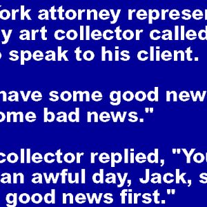 A New York attorney representing a wealthy art collector