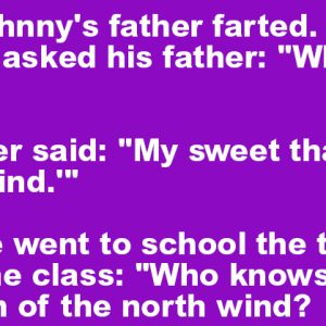 Johnny’s Father Farted.