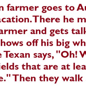 A Texan Farmer Goes To Australia