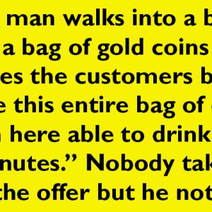 An Old Man Walks Into A Bar.