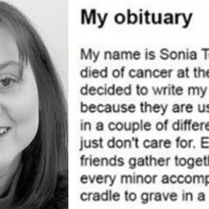 This Woman Wrote Her Own Obituary, And We All Need To Read What It SaysThis Woman Wrote Her Own Obituary, And We All Need To Read What It Says