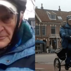 Loving 90-year-old husband cycles 10 miles daily to visit his wife in hospice