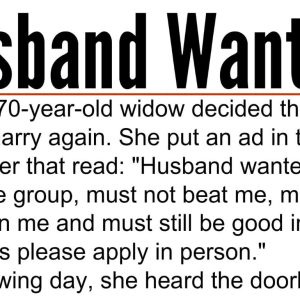 A Lonely 70-year-old Woman Wan't to Marry Again