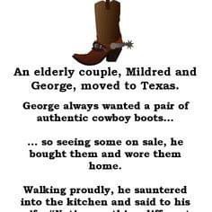 79 year old man gets naked when his wife doesn’t notice his cowboy boots