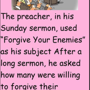 The preacher, in his Sunday sermon