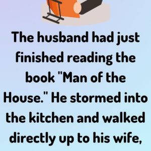 The husband had just finished reading