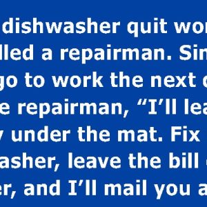 She Gave The Repairman Some Advice But When He Didn’t Follow Them